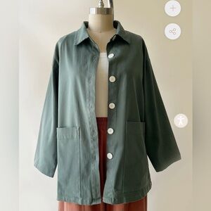 Mien Studios - Painters Jacket in Teal - S